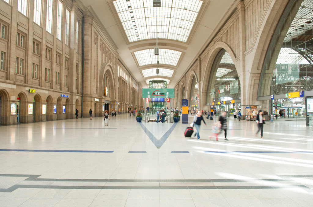 Halle im Leipziger Hauptbahnhof