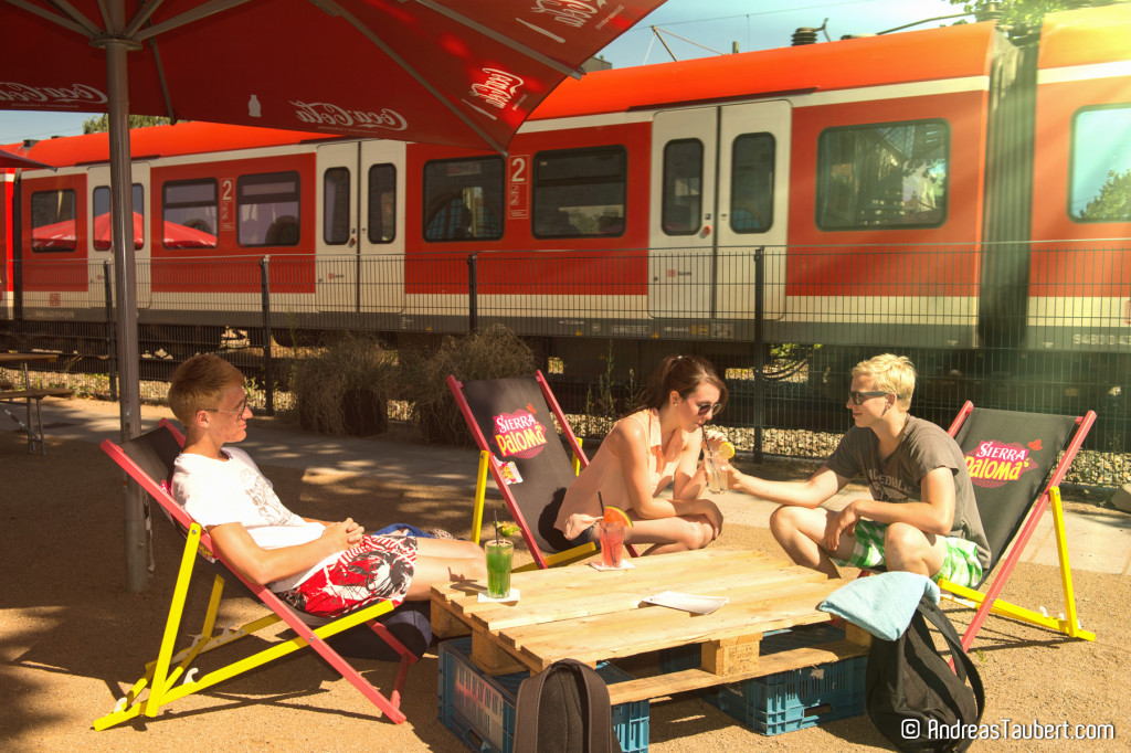 Chillen am Bahnhof