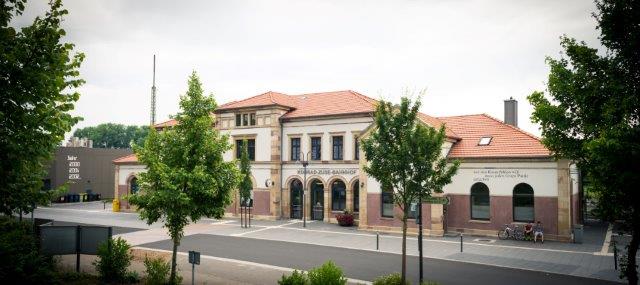 Das Bahnhofsgebäude in Hünfeld