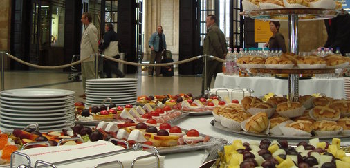 Köstlichkeiten am Buffet