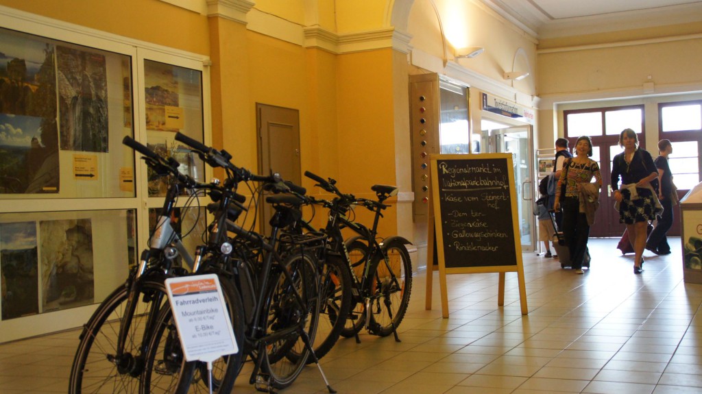 Fahrradverleih im Bahnhof Bad Schandau