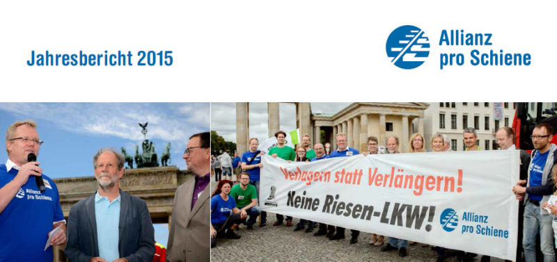 Jahresbericht 2015 - Allianz pro Schiene