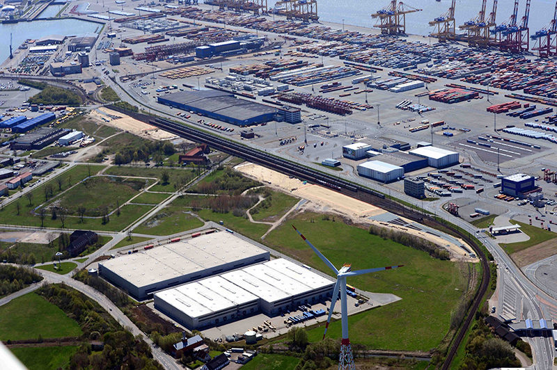 Förderung durch CEF: Der Hafenbahnhof Bremerhaven am Imsumer Deich