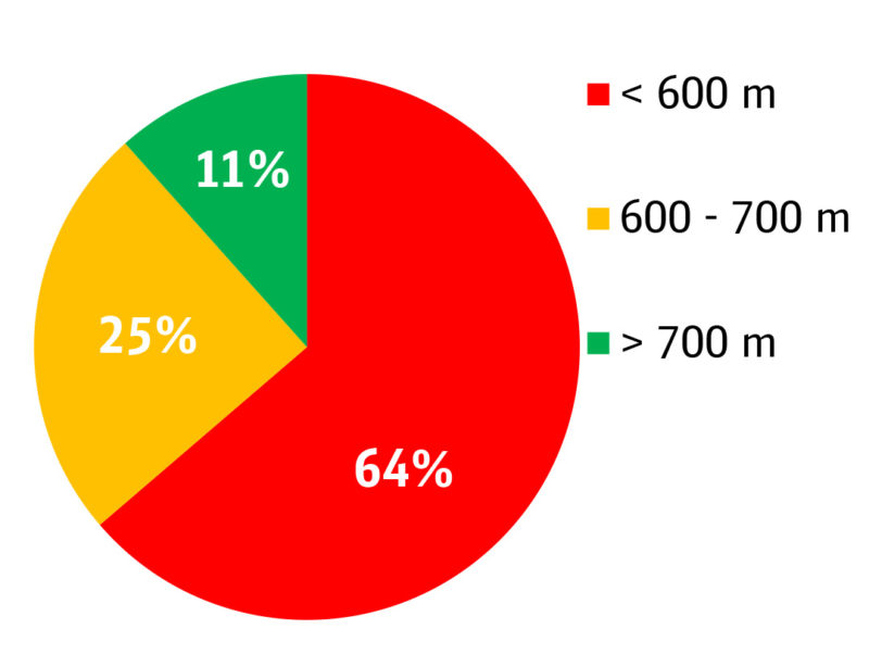 Nur jeder zehnte Güterzug hat momentan eine Länge von über 700 Metern