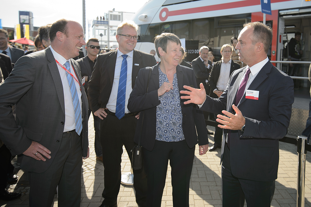 Bundesumweltministerin Barbara Hendricks auf der InnoTrans 2016