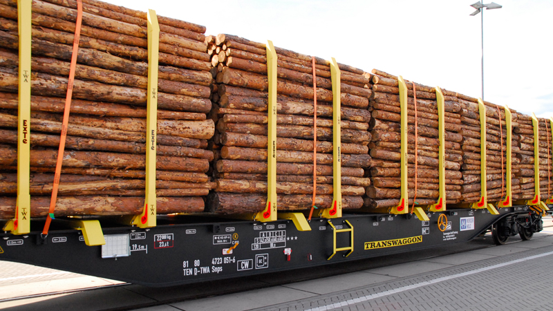 Der neue Rundholzwagen von Mercer Holz und Transwaggon: Leichter, leiser und effizienter