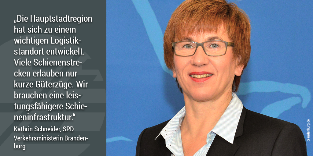 740-Meter-Netz, Kathrin Schneider, Verkehrsministerin Brandenburg