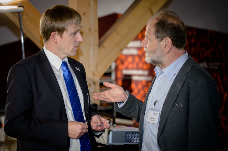 Unser Verkehrsreferent Dr. Andreas Geißler mit Michael Cramer, MdEP