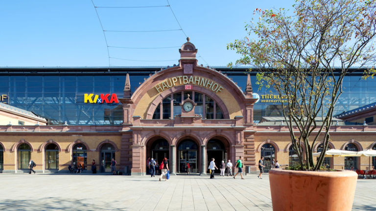 Der Bahnhof Erfurt / Erfurt Hauptbahnhof