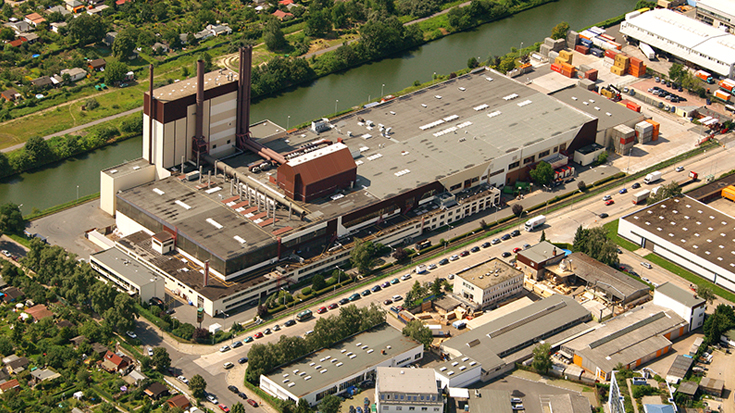 Das Kaffewerk von Jacobs Douwe Egberts in Berlin