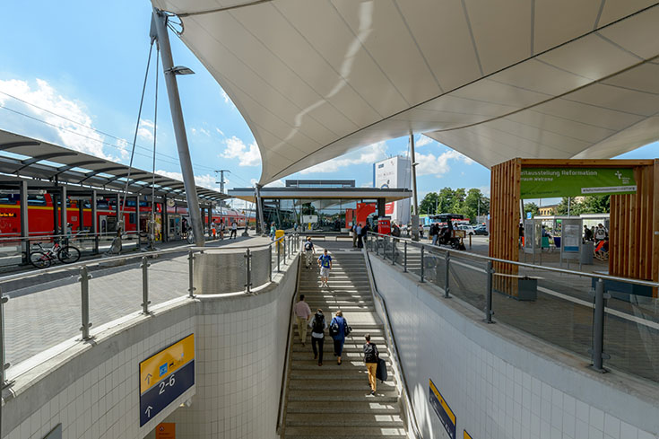 Der Bahnhof Lutherstadt Wittenberg ist Bahnhof des Jahres 2017.