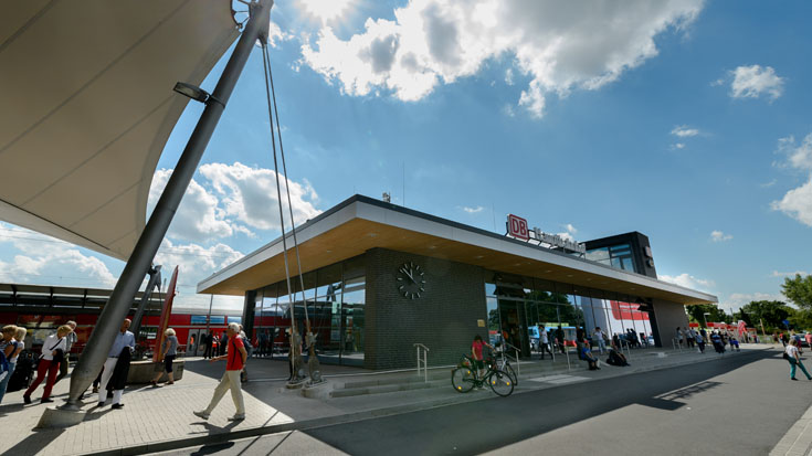 Der Bahnhof Lutherstadt Wittenberg ist Bahnhof des Jahres 2017.