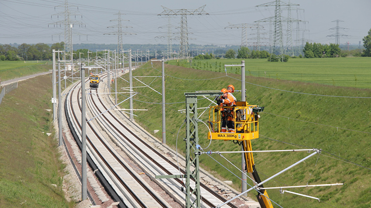 Nur 60 Prozent des Bundesschienennetzes sind elektrifiziert. Die Länderverkehrsminister sehen Nachholbedarf und unterstützen ein „Sonderprogramm“ des Bundes.