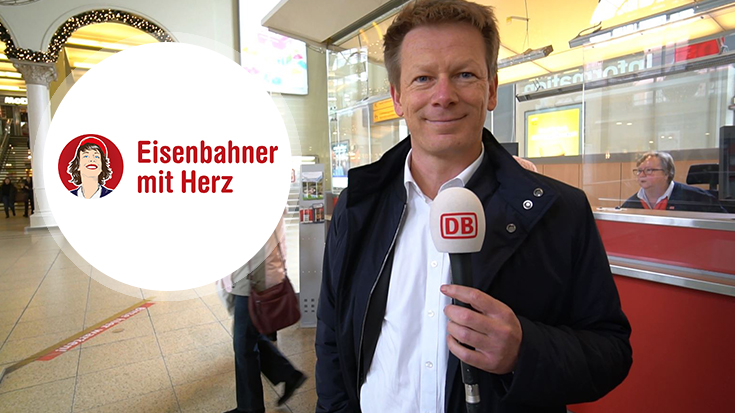 Bahnchef Richard Lutz ruft seine Fahrgäste auf, den Eisenbahner mit Herz zu nominieren.