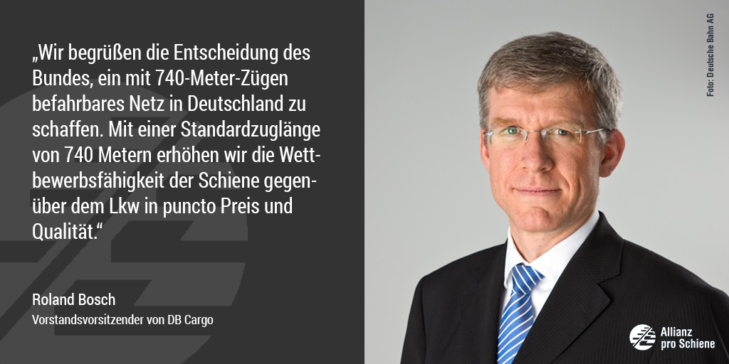 Bahn frei für 740-Meter-Netz: Roland Bosch von DB Cargo freut sich.