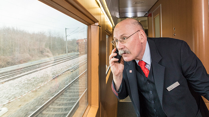 Hartmut Dressler erhielt 2018 die GOLD-Auszeichnung für den Wettbewerb Eisenbahner mit Herz der Allianz pro Schiene