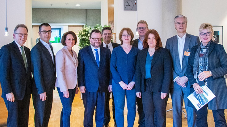 Lärmminderung im Schienenverkehr: Parlamentarisches Frühstück der Allianz pro Schiene (Erwin Rüddel, Cem Özdemir, Nicol Westig, Dr. Christian Jung, Wolfgang Wiehle, Tabea Rößner, Dirk Flege, Sandra Weeser, Malte Lawrenz, Daniela Wagner