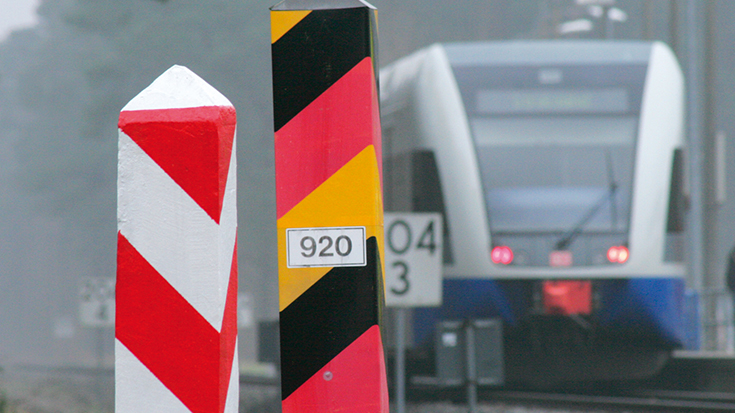 Deutschland - Polen: Eisenbahn-Grenzübergänge