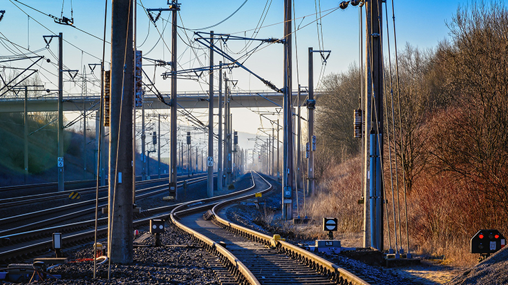 Elektrifizierte Schienen