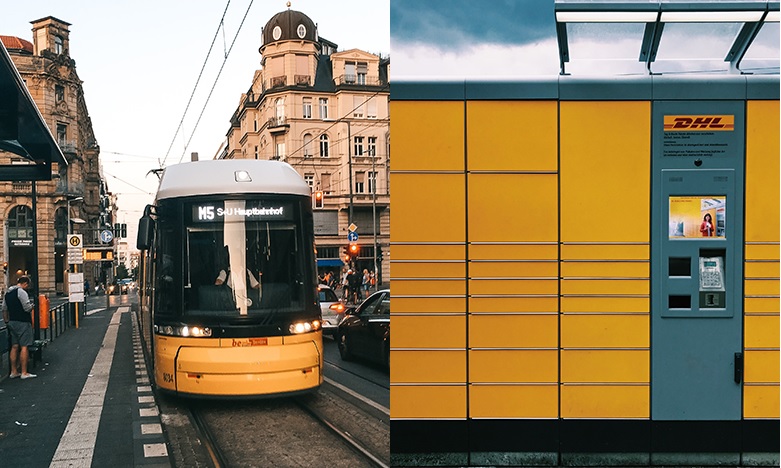 Paketzustellung mit Straßenbahn entlastet Innenstädte