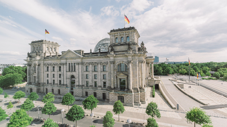 Das Reichstagsgebäude in Berlin