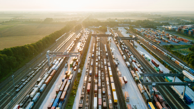 Ein Umschlagterminal für den Kombinierten Verkehr