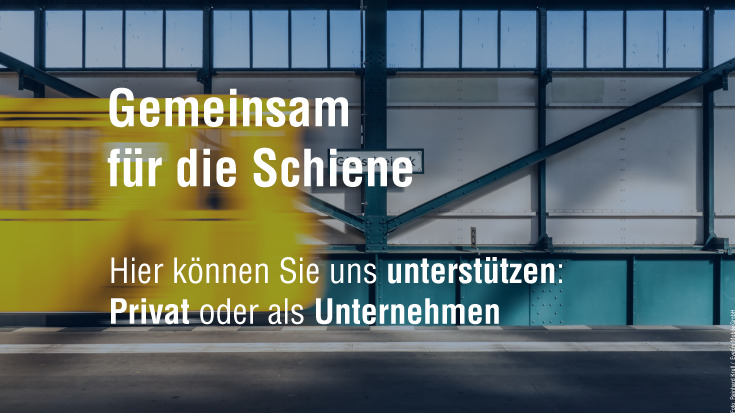 Gemeinsam für die Schiene - Hier können Sie die Allianz pro Schiene unterstützen