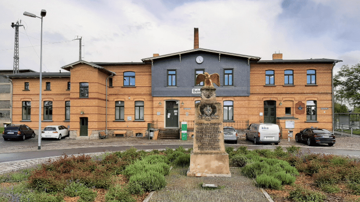 Der Bahnhof Ortrand.