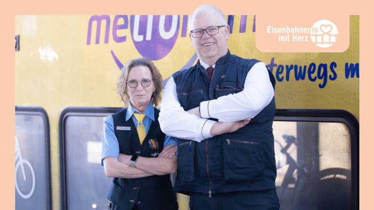 Eisenbahner mit Herz 2025 Bronze: Ulf Heinrich und Iris Liebert