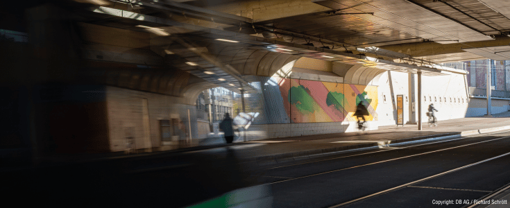 Unterführung in Magdeburg am Kölner Platz