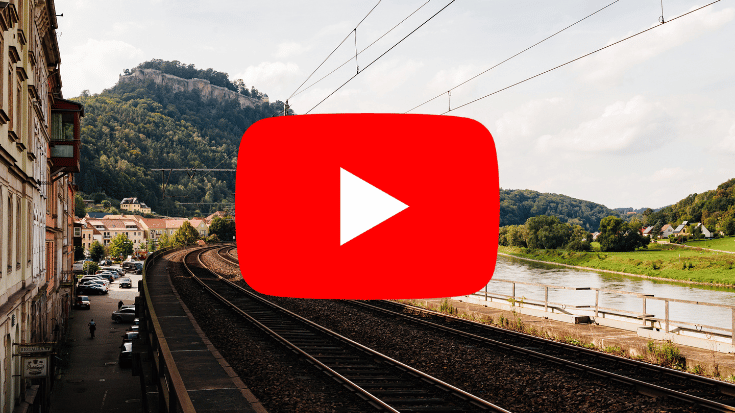 YouTube Button Pro Kopf Investitionen in Schieneninfrastruktur