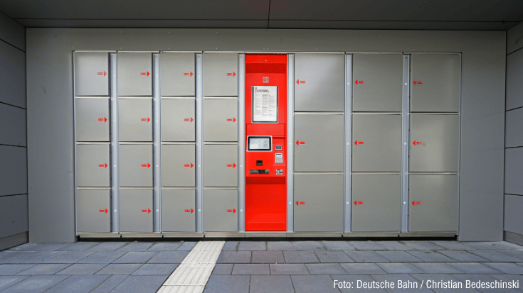 Schließfächer am Bahnhof Ansbach